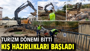 Turizm dönemi bitti kış hazırlıkları başladı