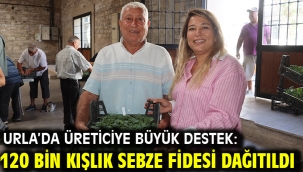 Urla'da üreticiye büyük destek: 120 bin kışlık sebze fidesi dağıtıldı